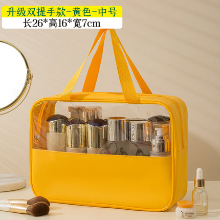 New Large Capacity Cosmetic Bag Desktop Box Swimming Waterproof Transparent Bag Travel Portable Toiletry Storage Bag