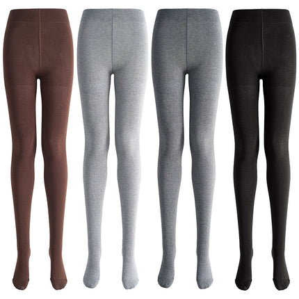 Pressure Tights 240N High-Density Weave Solid Color Pantyhose with Slight Compression for a Slimming Effect, Non-Slip Leggings, Bare-Leg Illusion