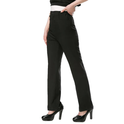 Hotel and Restaurant Waiter Work Uniform Pants for Women, Property Cleaning Staff, Cleaning Worker, Auntie's Clothing Pants, Black
