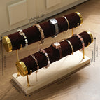 Metal double rack brown