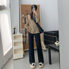 Denim blue extended pants / XS