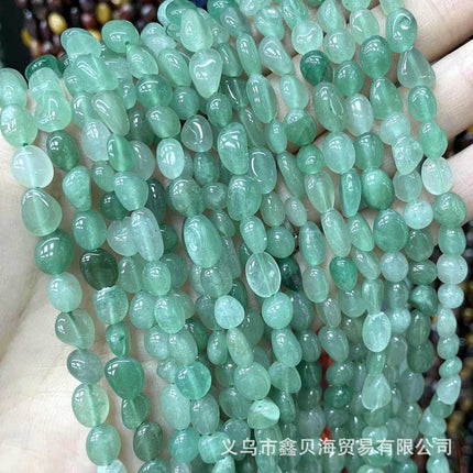 8-10mm natural stone loose beads amethyst agate straight hole gravel diy jewelry accessories amorphous beads