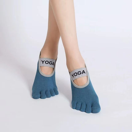 Yoga Yoga Socks Non-Slip Women's Thin Summer Five-Finger Socks Non-Slip New Fitness Indoor Sports Pilates Socks