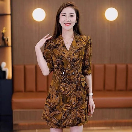 Fashionable Chinese Style Summer New Casual Short-Sleeve Set for Women, Trending on Live Broadcasts, 2025 New Stylish Two-Piece Set
