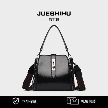 Cross-Border Light Luxury Bags for Women 2025 New Fashionable and Atmospheric Bucket Bags, Versatile, Simple and Western-Style Single Shoulder Cross-Body Bags