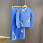 Blue / Suit (top + 78cm skirt)