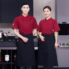 Small leather red short sleeve / M