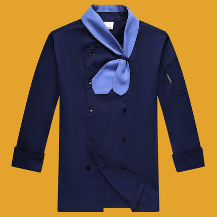 Sun Honglei Same Style Summer Chef Clothes Short-sleeved Breathable Hotel Catering Kitchen Work Clothes Men's and Women's Long-sleeved suit Clothes