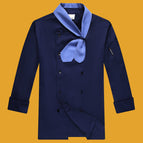 Long sleeve [dark blue] single top / 3XL