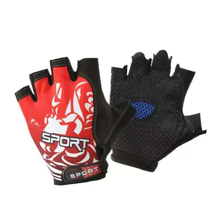 Cycling Half-Finger Gloves for Men and Women, Outdoor Sports, Mountaineering, Shock-Absorbing, Non-Slip, Silicone Breathable Butterfly Mesh, Sun Protection, Thin Gloves