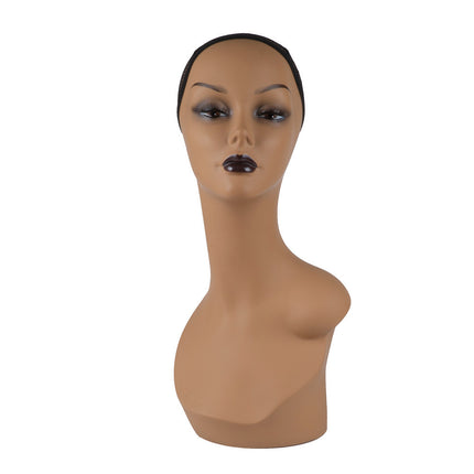 European and American wig model head shoulder model wig hat scarf jewelry window display props mannequin