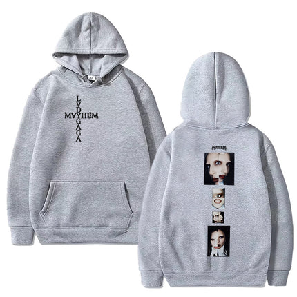 Hot Singer Lady Gaga Double Sided Printing Hoodies Men Women Hot