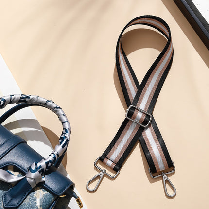 Bag shoulder strap crossbody bag with adjustable widened shoulder strap gold silk Women's bag with 3.8cm width