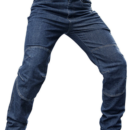 Call Dragon Black Tactical Jeans Men's Stretch Multi-Pocket Straight Coil Pants Urban Commuter Special Training Pants All-Match