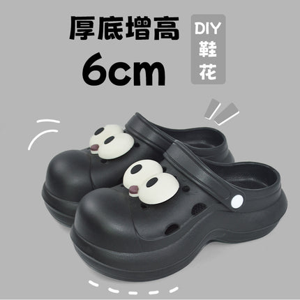 Qida Shun Outdoor Clogs for Women, High-Heeled Sandals for Girls, Beach Shoes, Summer DIY Garden Shoes