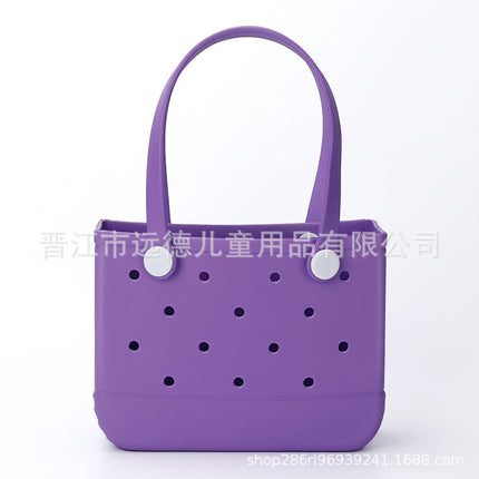 [9.9 Yuan] [Random] [Slightly Defective] Eva Beach Bag Hole Bag Satchel Handbag Waterproof Travel Sand