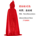 Gold velvet cloak red / 70CM