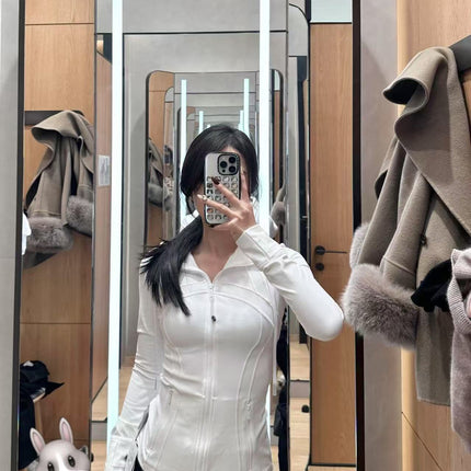 Lulu Original Label Define Yoga Wear Hooded Jacket Jacket Top Breathable Sports Fitness Wear Spring & Fall Women's