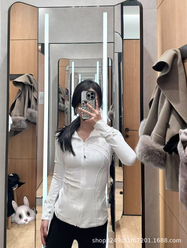 Lulu Original Label Define Yoga Wear Hooded Jacket Jacket Top Breathable Sports Fitness Wear Spring & Fall Women's