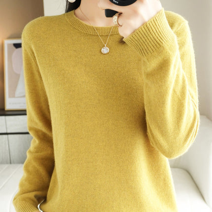 Cross-Border 2025 Autumn and Winter New Base Layer Sweater for Women, Plus Size Women's Clothing, Long-Sleeved Top, Knitwear, Winter Apparel