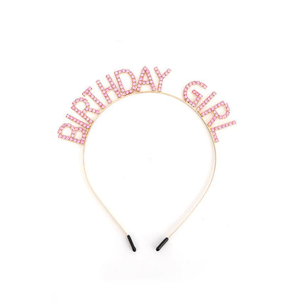 European and American Hair Bundles, Birthday Party Headbands, Happy Birthday, Fast and High-End Accessible Luxury Hair Accessories