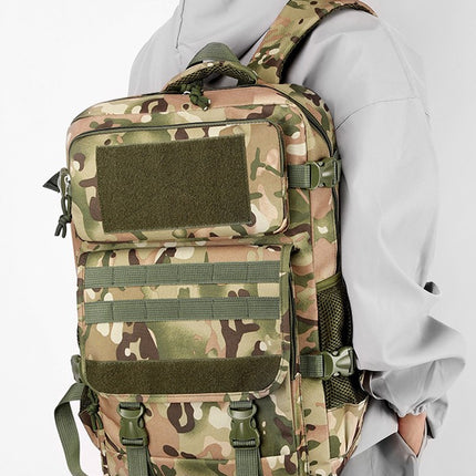Cross-Border Wholesale New Tactical Backpack Large Capacity Simple Camouflage Backpack Multi-Functional Outdoor Travel Mountaineering Bag