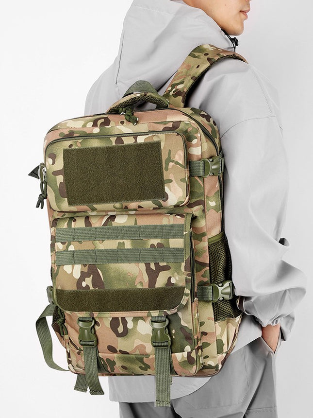 Cross-Border Wholesale New Tactical Backpack Large Capacity Simple Camouflage Backpack Multi-Functional Outdoor Travel Mountaineering Bag
