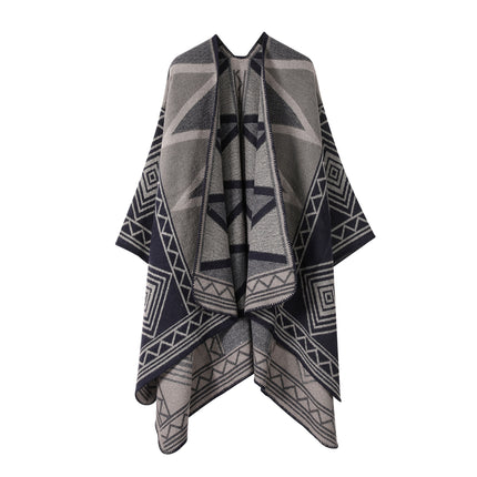 European and American plain striped warm Joker shawl outer autumn and winter office blanket imitation cashmere scarf in stock wholesale