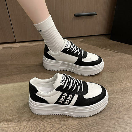 Furry Shoes for Small People, Thick Soles, Heightening Platform Shoes, Versatile Women's Shoes, Autumn and Winter New Velvet Warm New Casual Cotton Shoes
