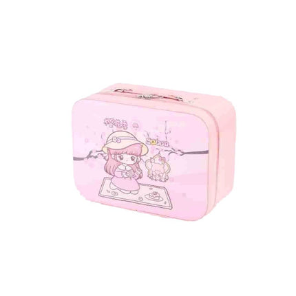Leather Ready-Made Cartoon Makeup Case with Mirror, Makeup Bag with a High-End Feel, Multifunctional Storage Bag, Large Capacity Wholesale