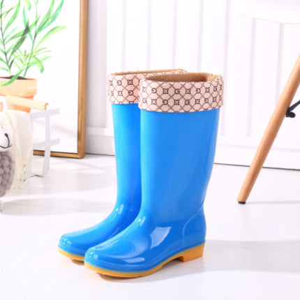 Four-Season High-Top Women's Rain Boots, Canteen Cleaning Waterproof Shoes, Bathroom Rubber Shoes, Labor Protection Rain Boots, Mother's Work Boots, Water Boots