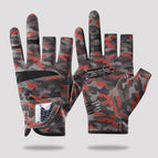 [long finger]—red camouflage / M [women's/men's is too small]
