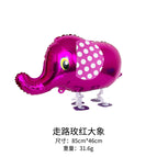 Walking rose elephant (with rope)