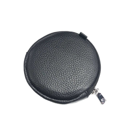 Mini Round Genuine Leather Small Coin Purse Bag Mother's Cowhide Women's Small Children's Zipper Key Coin Earphone Bag
