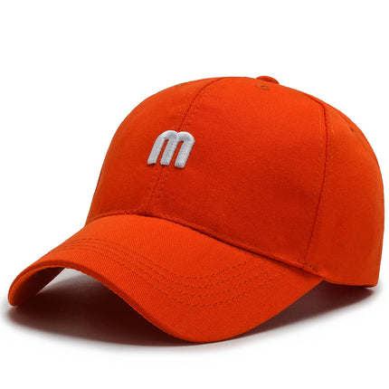 Hat Women's Korean-style Casual Embroidered Small m Cap Men's Spring and Summer Outdoor Sunshade Fashion Tide Brand Baseball Cap