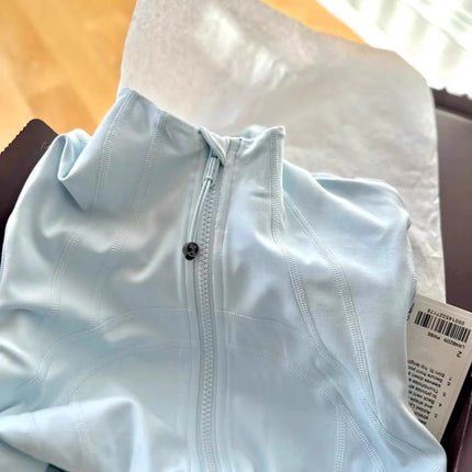 Lu's Slim-Fitting Jacket Defina Stand-Up Collar Jacket Yoga Wear Long-Sleeved Jacket Fitness Running Sports Sun Protection