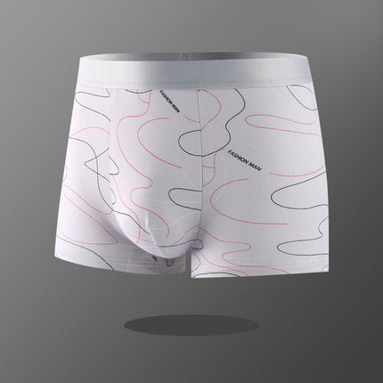 [Factory Direct Supply] Men's Underwear Men's Boxer Youth Mid-Waist Boxer Boys Large Size Pants Shorts Head