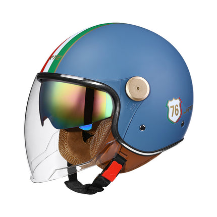 3c certified motorcycle helmet electric car helmet Harley universal battery car Four Seasons universal personality half helmet