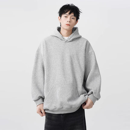 2024 American Heavy Hooded Sweater Men's Autumn Fashion Brand Casual Couple Hoodie High Street All-match Loose Jacket