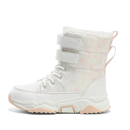 Children's Snow Boots 2026 Winter New Style, Fleece-Lined and Thickened for Warmth, Northeast Cotton Boots, Girls' High-Top Snow Boots Wholesale