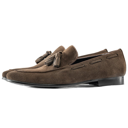 [One piece is also ex-factory price] Business Casual British Fleece Leather Men's Shoes Leather Shoes Men's Loafers