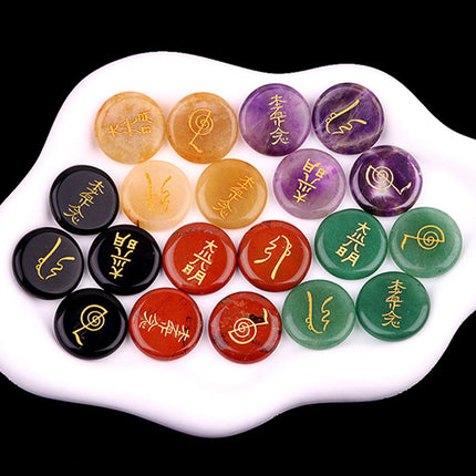 Reiki Great Light Symbol Amethyst Agate Stone Power Balance Improvement