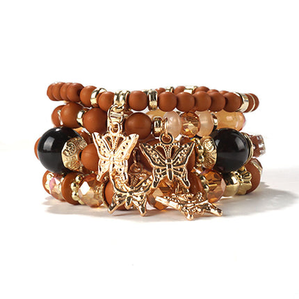European and American Cross-Border Hot-Selling New Bohemian Bracelets Creative Tassel Multi-Layer Beaded Bracelets Fashion Jewelry