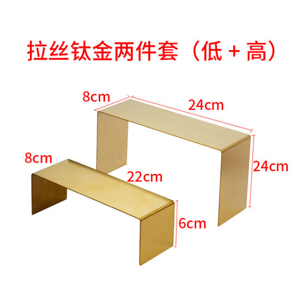 Clothing Store, Shoe Store, and Bag Display Props, High and Low Models, Stainless Steel Shoe and Bag Display Racks, Hot-Selling Cross-Border Items