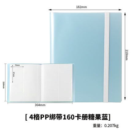 Nine-Square Grids Card Book Game Pokemon My Little Pony Two-Dimensional 3inch Small Card Collection Book Dust-Proof Storage Book