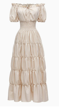 Spring 2025 Medieval Literary Retro dress Stage Dress Cocktail Party Evening Dress