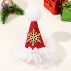 Gauze skirt hat clip-snowflake