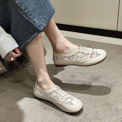 Women's Shoes Summer Thin Breathable Pregnant Women's Mother Slip-on Fisherman's Net Shoes Soft-soled Single-layer Shoes Cloth Shoes