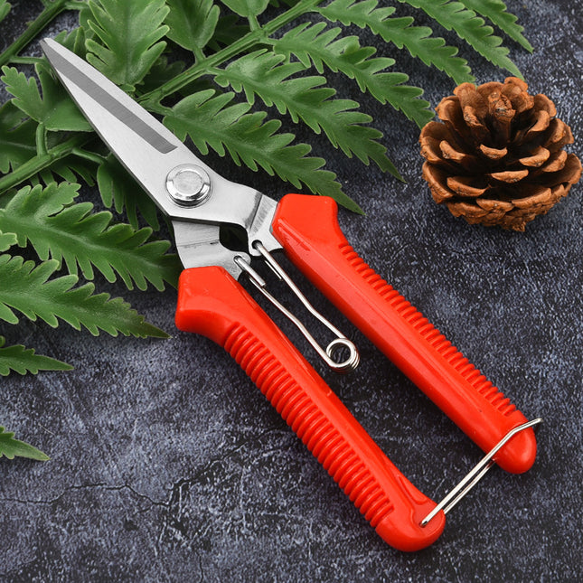 Factory Straight Hair Keel Stainless Steel Scissors Branch Shears Iron Shears Lightweight Sharp Industrial Electronic Wire Scissors