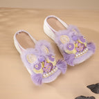 060 blue purple - slippers 5cm / 38